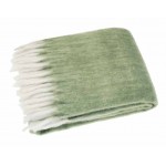 Wool Blend Lambs Tail Throw Olive